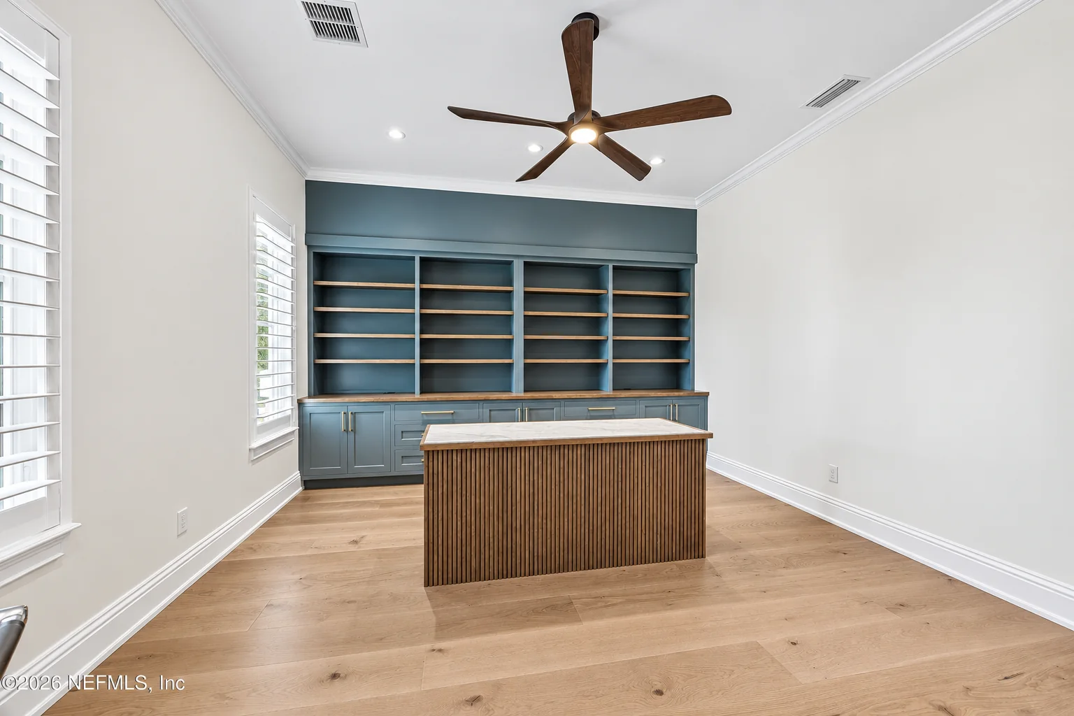 Home-office built-in cabinetry at the Glen Kernan Residence in Jacksonville by Finer Touch