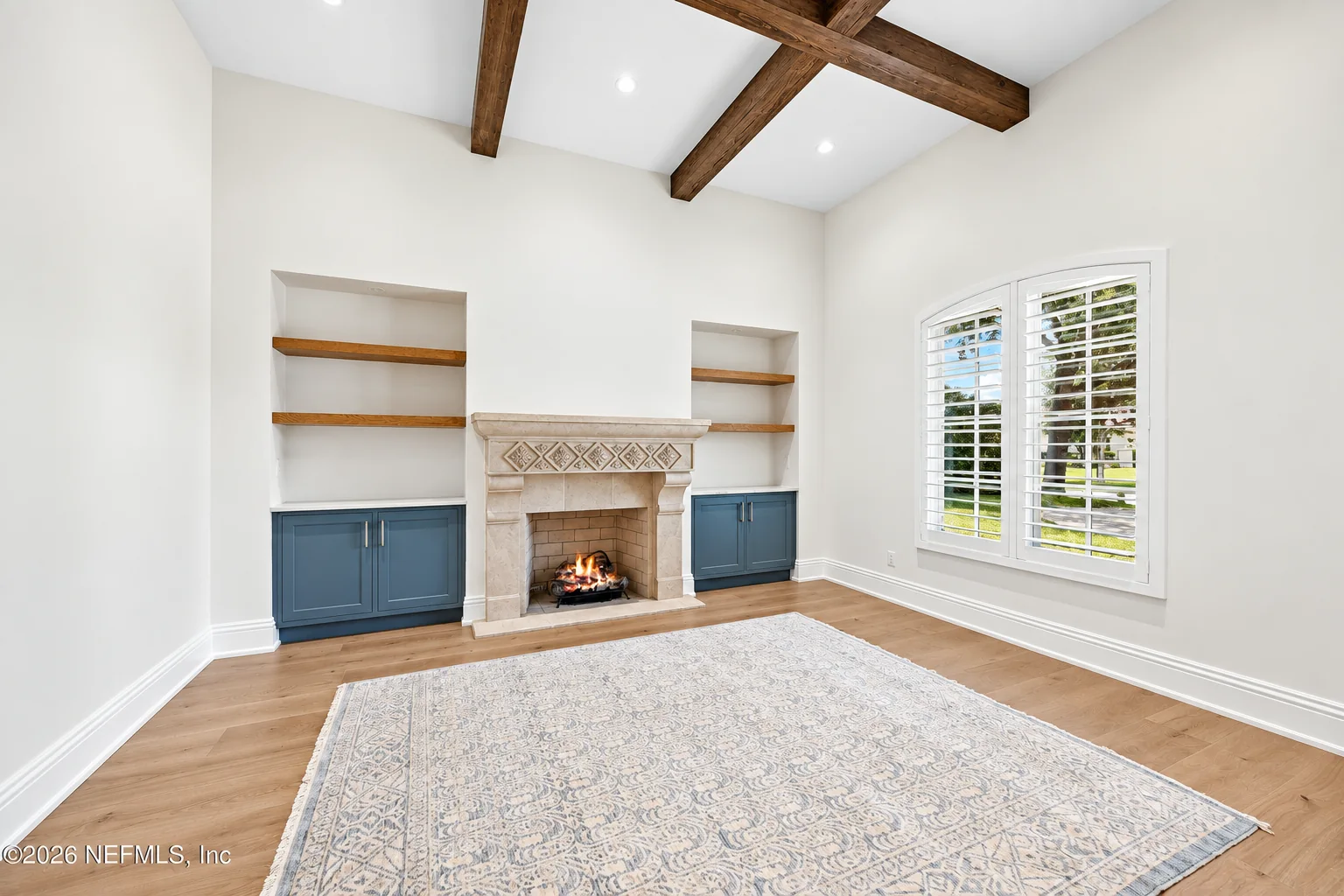 Living-room built-in cabinetry at the Glen Kernan Residence in Jacksonville by Finer Touch